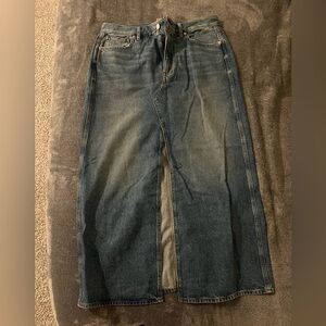 NWT Madewell Denim Maxi Skirt